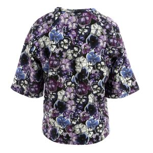 Blusa Carolina Herrera Floral Lilás
