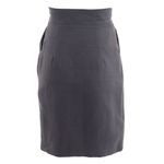 Saia-Burberry-Colchetes-Cinza