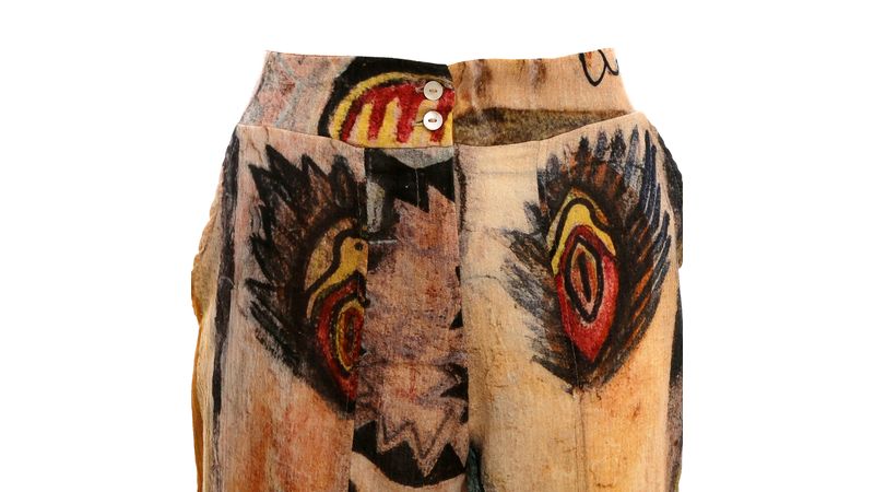 Calça Algodão Estampada | Brechó de luxo - Prettynew Calça Algodão Estampada | Brechó de luxo - Prettynew