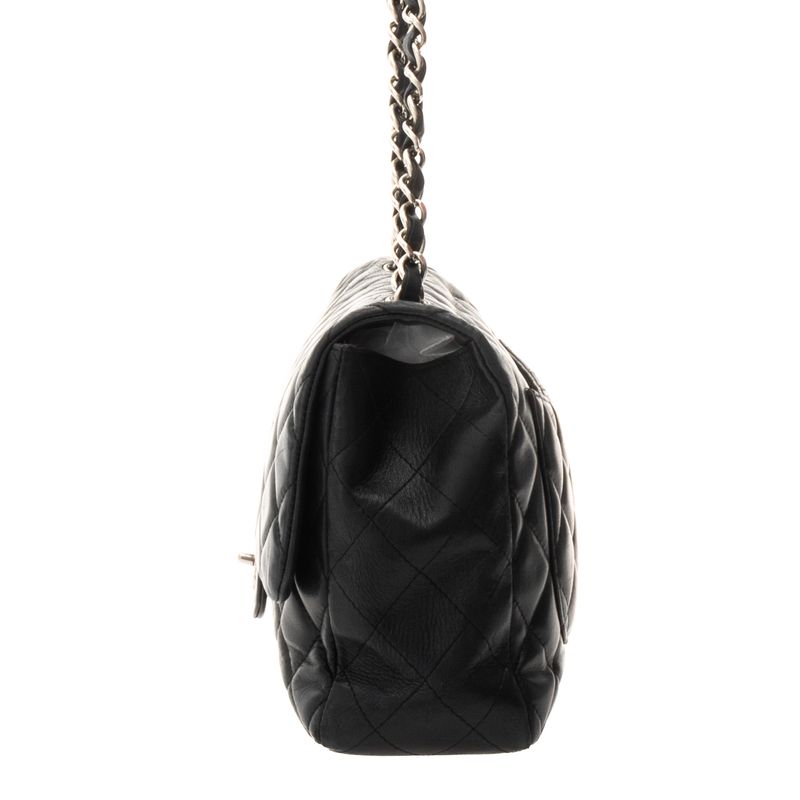Bolsa-Chanel-Single-Flap-Lambskin-Preto