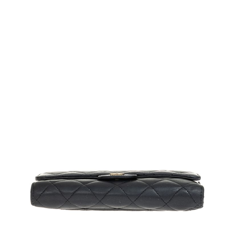 Carteira-Chanel-Longa-Matelasse-Lambskin-Preta