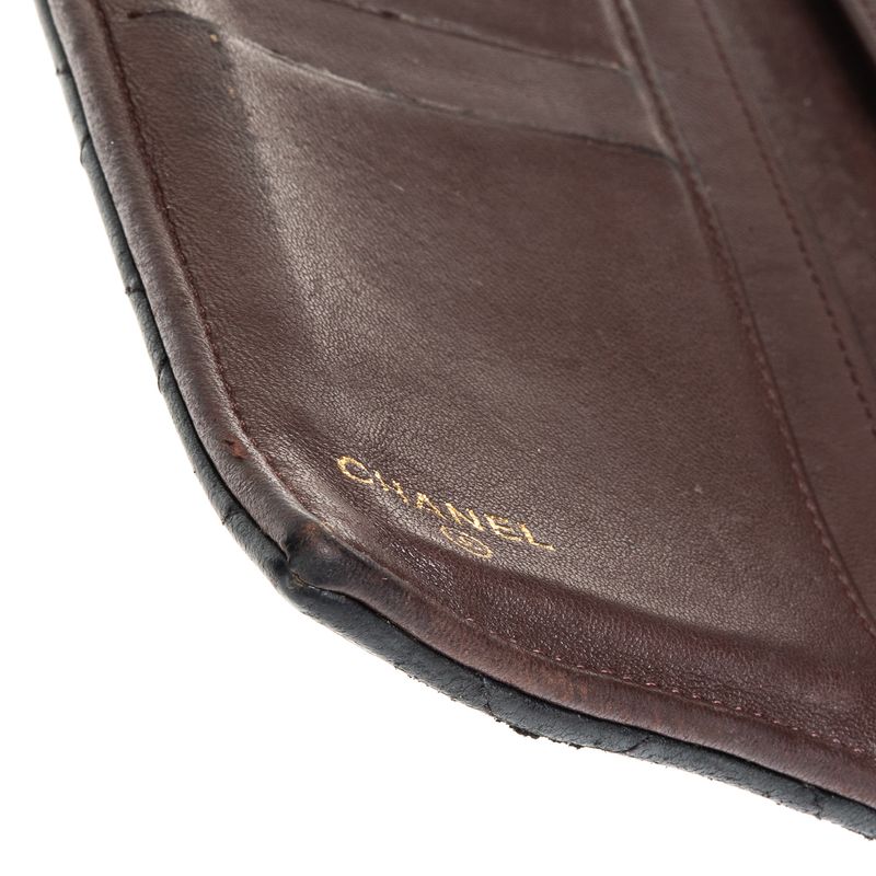 Carteira-Chanel-Longa-Matelasse-Lambskin-Preta