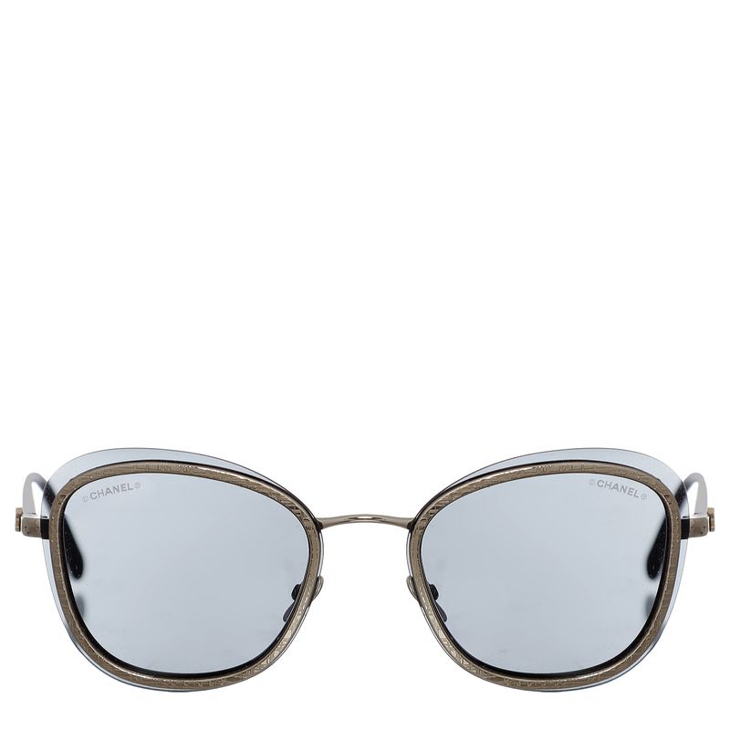 Oculos-Chanel-Metal-Dourado-e-Lente-Preta