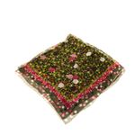 Lenco-Kenzo-Seda-Estampado-Verde-e-Rosa