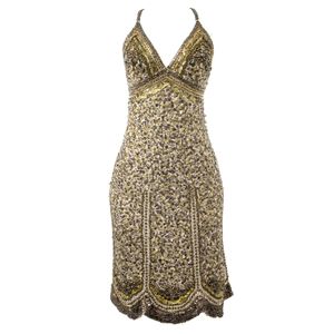 Vestido Barbara Bela Bordado Cobre