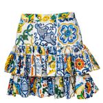 Saia-Dolce---Gabbana-Infantil-Algodao-Estampada