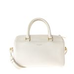 Bolsa-Saint-Laurent-Duffle-Couro-Branca