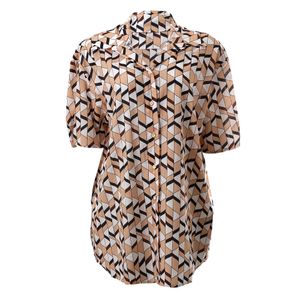 Camisa Paula Raia Algodão Estampado