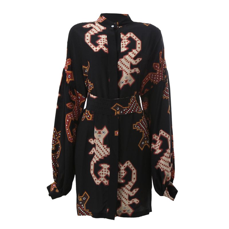 Chemise-Wai-Wai-Betina-de-Luca-Seda-Estampada