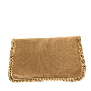 Clutch Stella McCartney Falabella Dourada