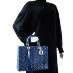 Bolsa-Christian-Dior-Lady-Dior-Large-Marinho