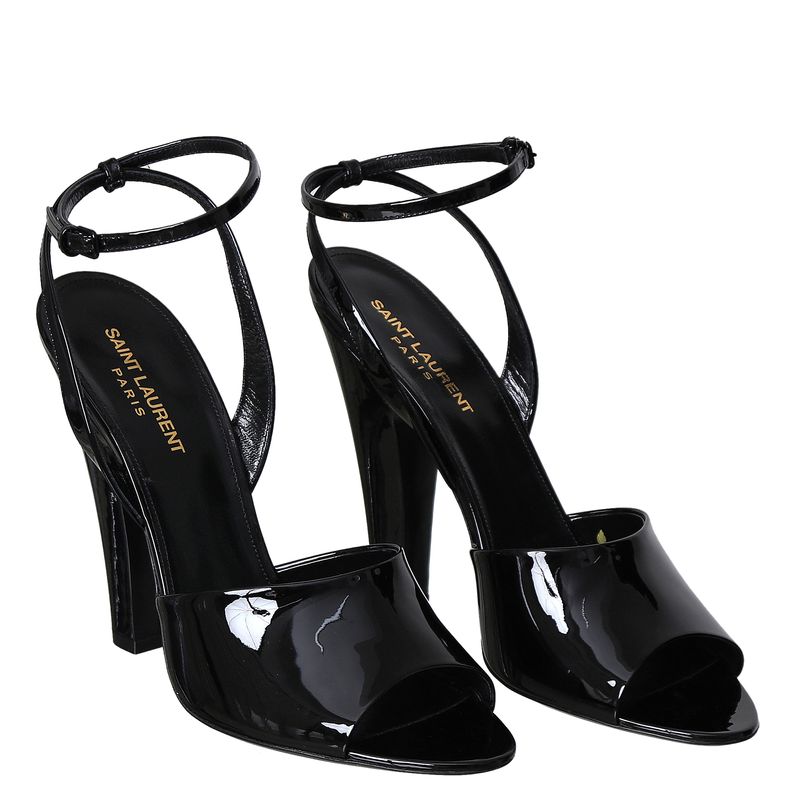 Sandalia-Saint-Laurent-Verniz-Preto
