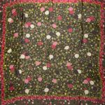 Lenco-Kenzo-Seda-Estampado-Verde-e-Rosa