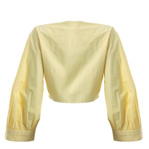 Cropped Paula Raia Amarração Amarelo