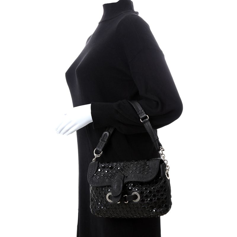 Bolsa-Sonia-Rykiel-Couro-Domino-Preto