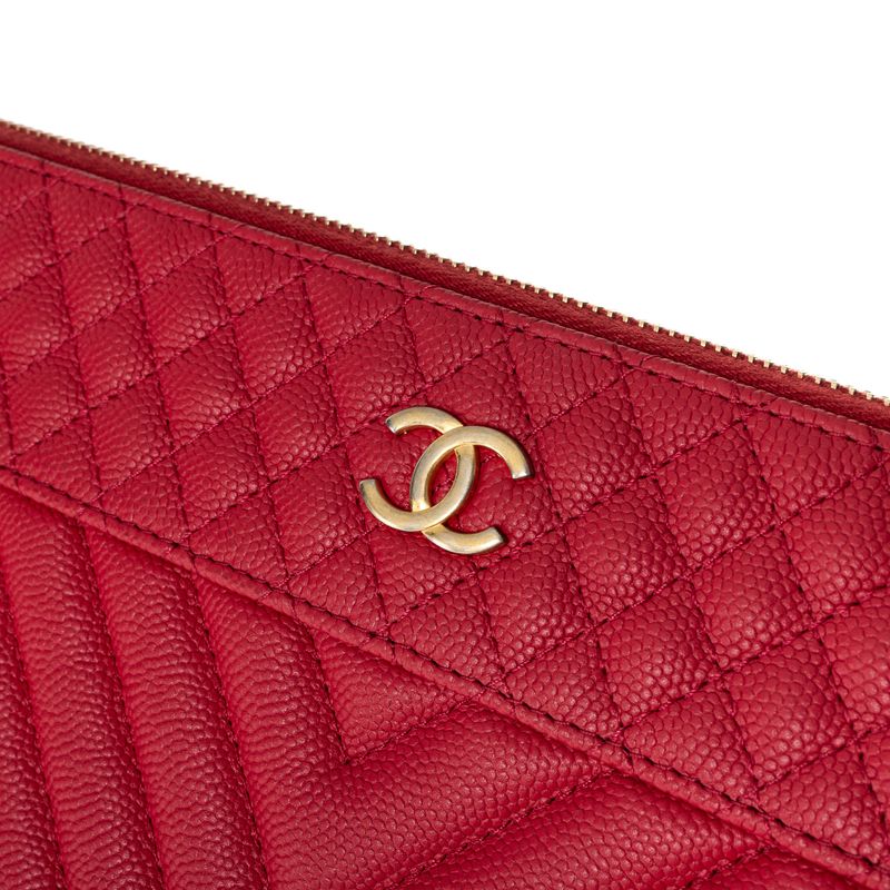 Pasta-Chanel-O-Case-Chevron-Vermelho