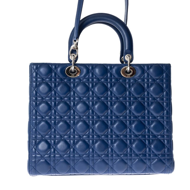 Bolsa-Christian-Dior-Lady-Dior-Large-Marinho