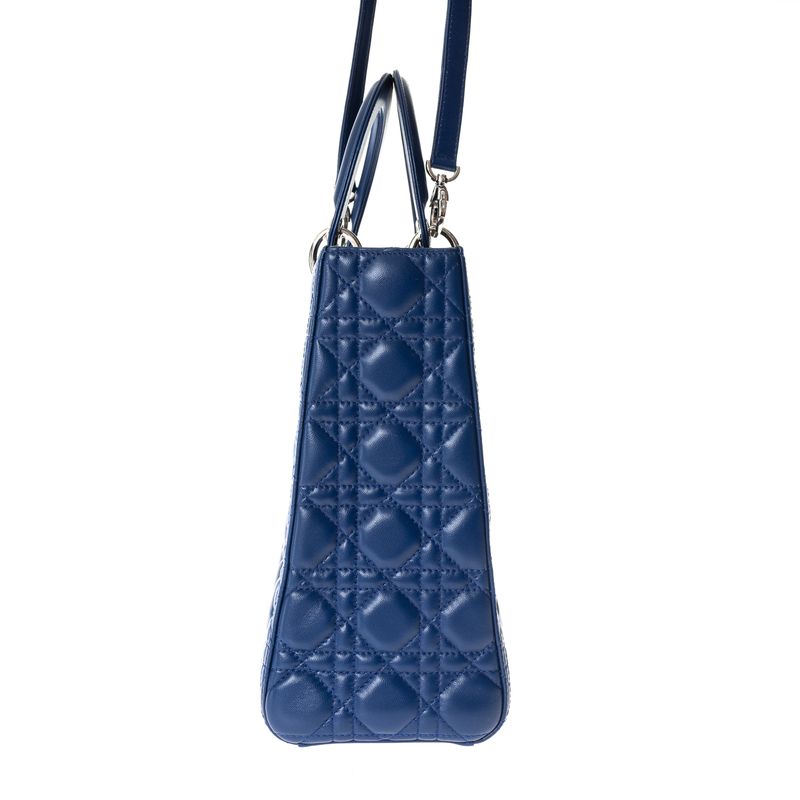 Bolsa-Christian-Dior-Lady-Dior-Large-Marinho