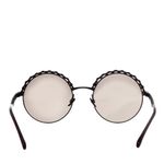 Oculos-Chanel-Metal-e-Couro-Marrom