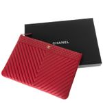 Pasta-Chanel-O-Case-Chevron-Vermelho