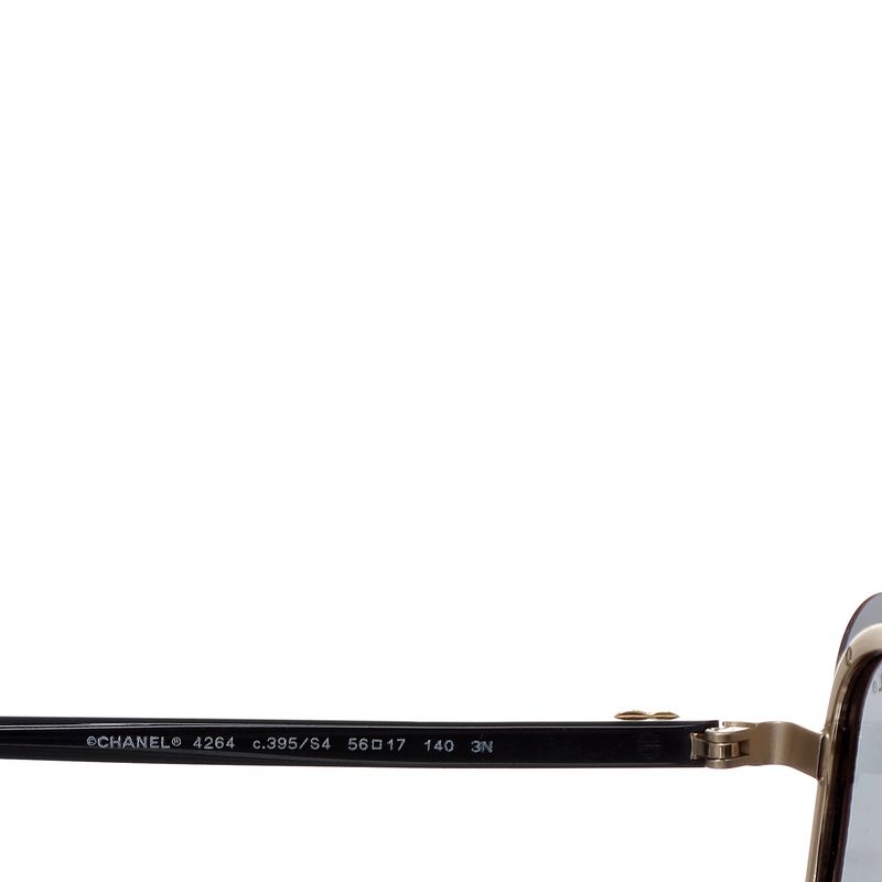 Oculos-Chanel-Metal-Dourado-e-Lente-Preta