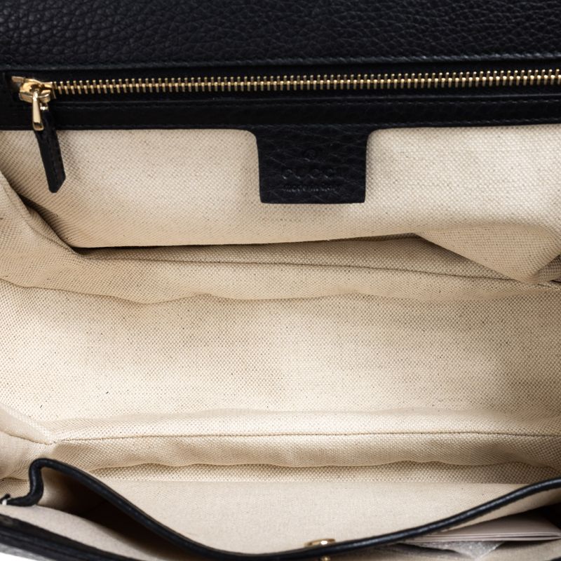 Bolsa-Gucci-Classic-Bamboo-Couro-Preta