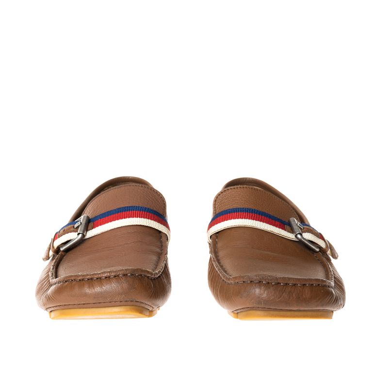 Mocassim-Gucci-Abelha-Couro-Marrom