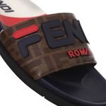 Slide-Fendi-Canvas-Vermelho-e-Azul