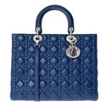 Bolsa-Christian-Dior-Lady-Dior-Large-Marinho