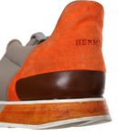 Tenis-Hermes-Marrom-e-Laranja