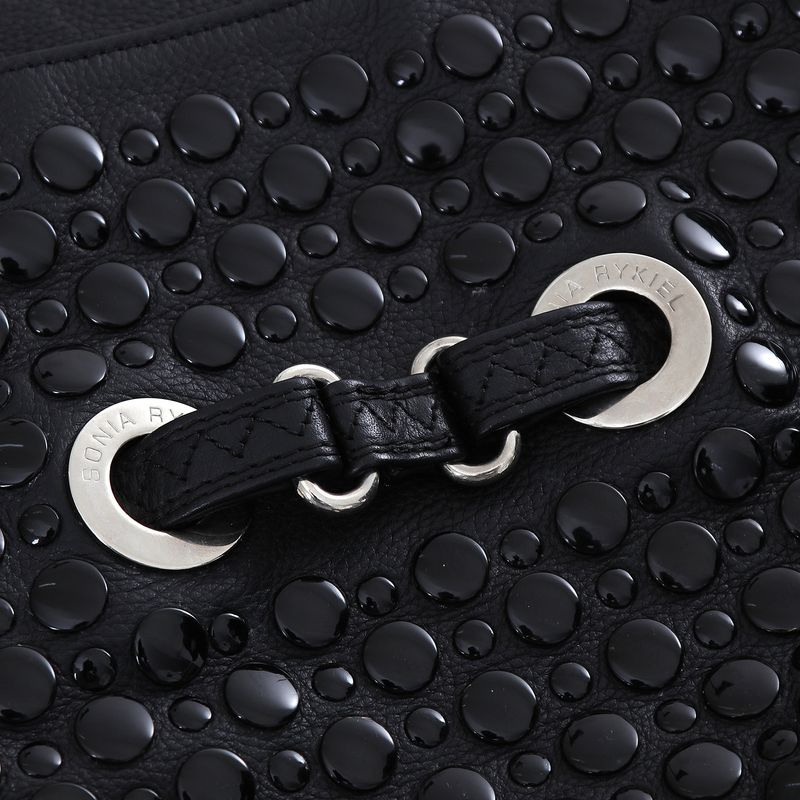 Bolsa-Sonia-Rykiel-Couro-Domino-Preto