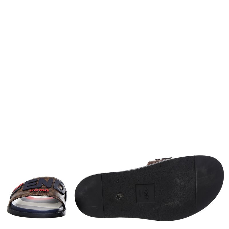 Slide-Fendi-Canvas-Vermelho-e-Azul