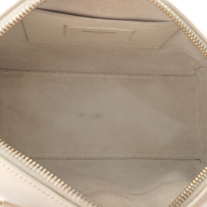 Bolsa-Saint-Laurent-Duffle-Couro-Branca