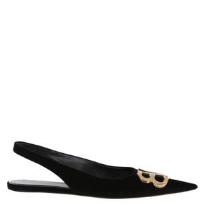 Slingback Balenciaga Veludo Preto