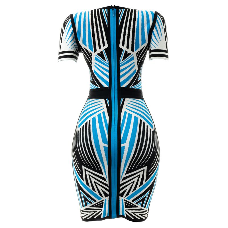 74023-Vestido-Herve-Leger-Trico-Azul--Branco-e-Preto-verso