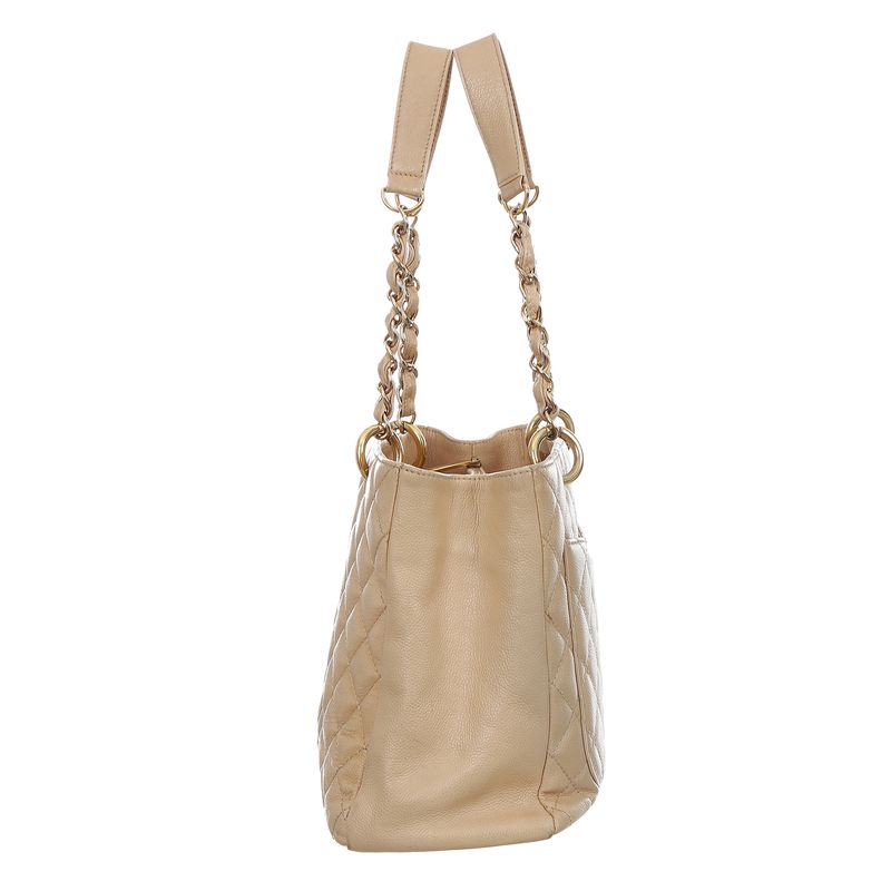 Bolsa-Chanel-Shopper-Tote-Caviar-Bege