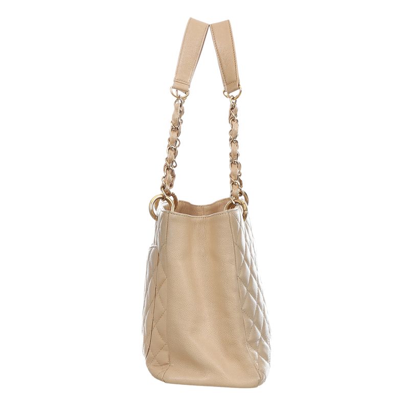 Bolsa-Chanel-Shopper-Tote-Caviar-Bege