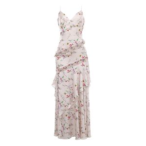 Vestido Theia Midi Assimétrico Floral