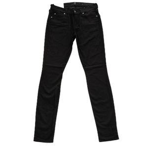 Calça Jeans 7 For All Mankind Skinny Preta Fosca