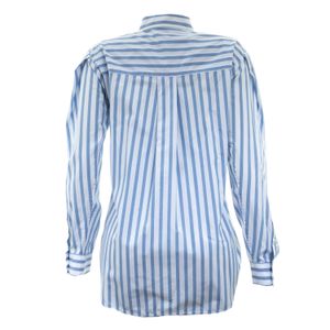 Camisa Toteme Listrada Branco e Azul