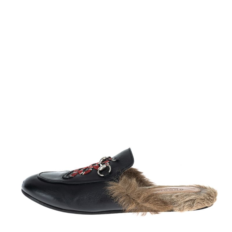 Mule-Gucci-Princeton-Horsebit-Pelo-e-Bordado