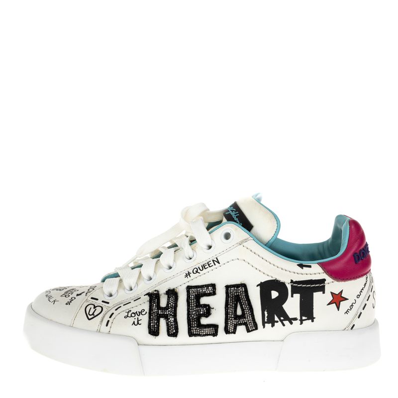 Tenis-Dolce---Gabbana-Bordado-Couro-Branco