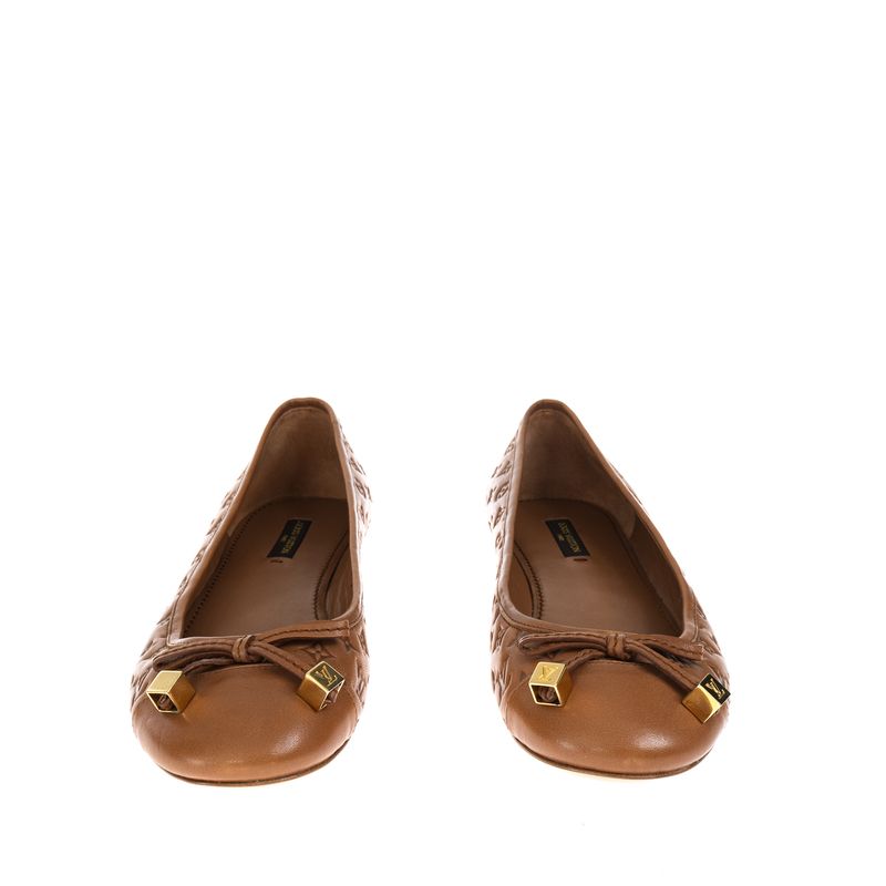 Sapatilha-Louis-Vuitton-Couro-Managrama-Marrom