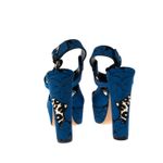Sandalia-Louis-Vuitton-Tecido-Estampado-Azul