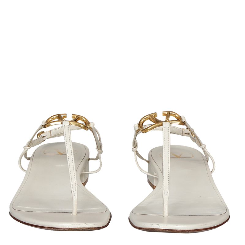 Rasteira-Valentino-Couro-Creme