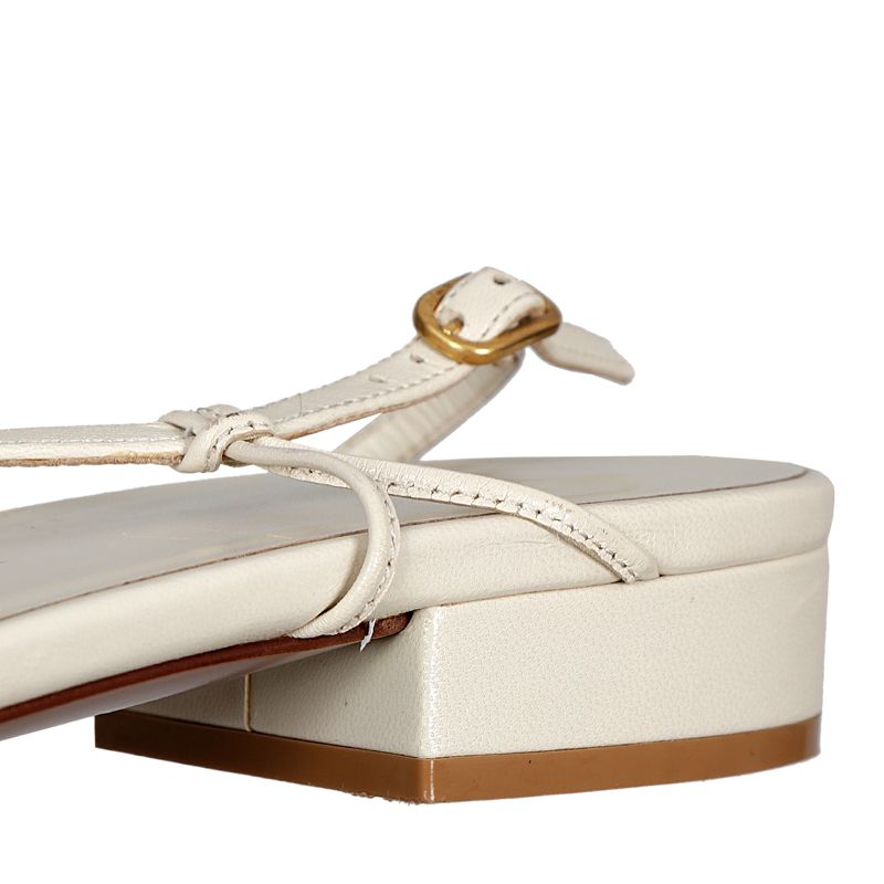 Rasteira-Valentino-Couro-Creme