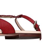 Rasteira-Fendi-Couro-Vinho