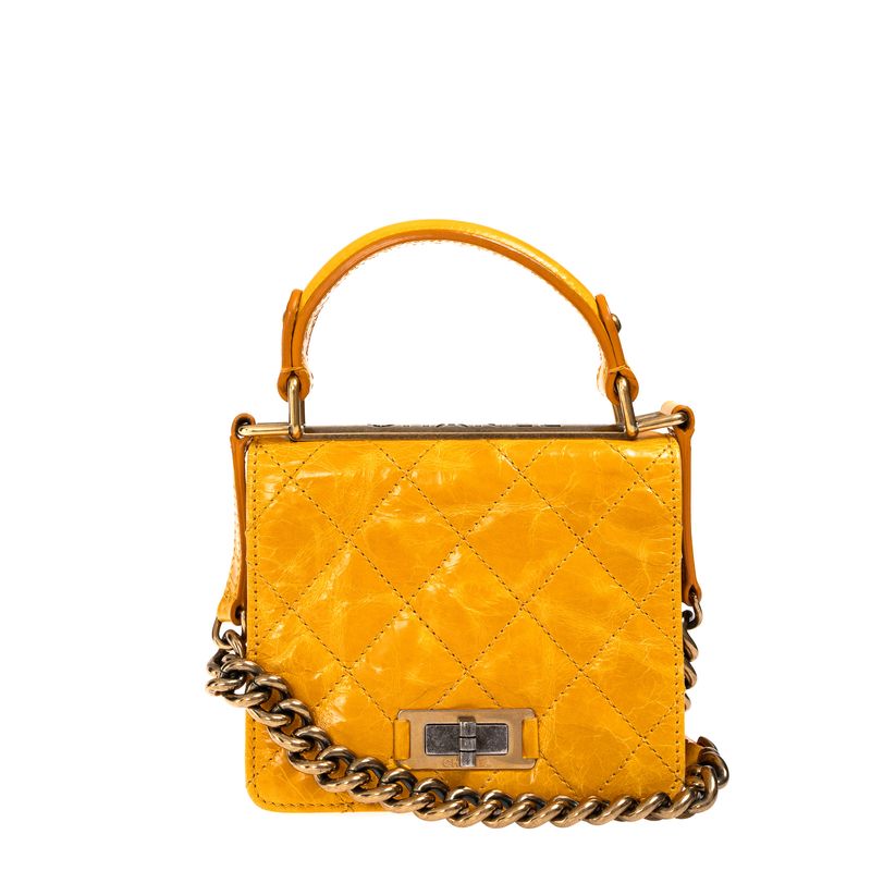 Bolsa-Chanel-Vintage-Matelasse-Amarelo