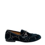 Mocassim-Gucci-Infantil-GG-Supreme-Veludo-Azul