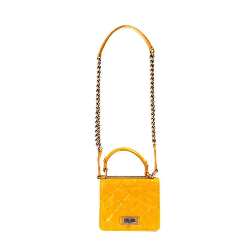 Bolsa-Chanel-Vintage-Matelasse-Amarelo